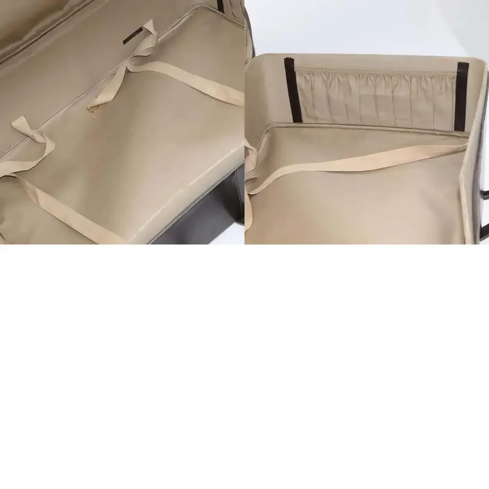 DIOR Trotter Canvas Suitcase Brown